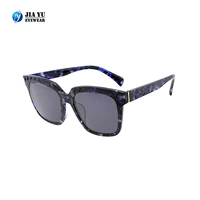 Hot Sale Custom Square Tortoise Polarized Mens Acetate Sunglasses